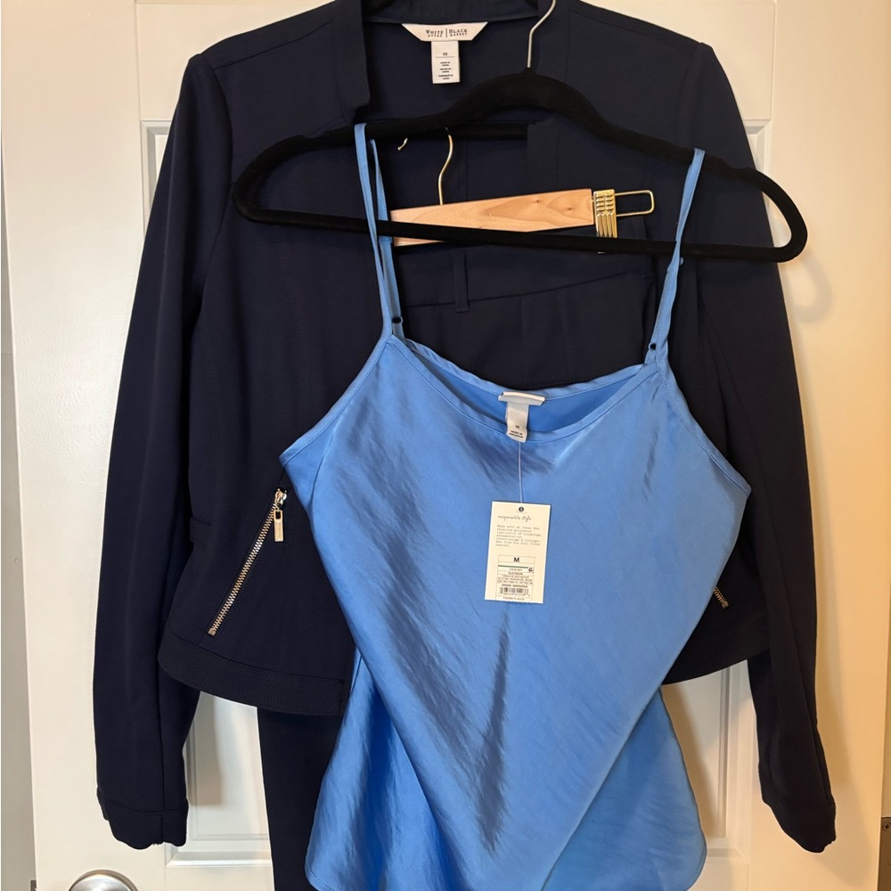 NWT Elegant Blue Camisole Top